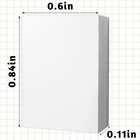 100pcs 1 12 White Book Miniatures Set  Mini Blank Book Dollhouse Tiny Noteboo   