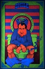 Richard Nixon Smile On The Toilet Original 1971 Black Light Vintage Poster 23 X