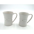 Juliska Whitewash  Ceramics Berry  thread Set Of 9 Plate Ware And Cups