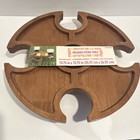 Festive Voice Foldable Wood Picnic Table Tray 13 75in Brown Modern