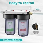 2-stage 10 x4 5  Big Blue Whole House Water Filter System