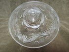 1960 s Federal Glass Thumbprint Beer Schooner With Cut Floral Design  1 