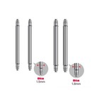 10 Pcs Watch Spring Bar Pins Watchband Stainless Steel -diameter 1 5mm Or 1 8mm