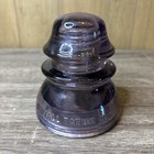 Whitall Tatum Co  No  1 Insulator Vintage Amethyst Sun-colored Glass 30