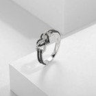 Infinity Heart Couple Ring Stainless Steel Smooth Wedding Band Unisex Jewelry