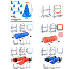 Dog Agility Training Kit Equipment Pets Obstacle Training Course Outdoor Garden