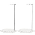 2pcs Action Figure Stand With Adjustable Metal Support Arm  Action Figure Clear