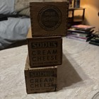 3 Vintage Wood Cheese Boxes  2 With Tops  2 Sodus  1 Smithfield  All 3 Lb
