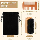 10 Sets Beard Brush And Comb Set Beard Grooming Kit For Men Beard Care Natural B