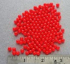 5mm 200 Count Round Fluorescent Red Beads Usa Fishing Tackle Free Shipping