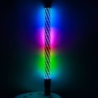 2pcs 2ft Spiral Led Fat Whip Light Rgb Chasing Antenna Lighted Whips For Utv Atv