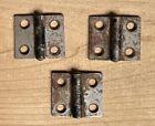 Ds193b-three  3  Antique Matching Small Metal Cupboard Cabinet Hinges