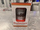 Budweiser Limited Edition Holiday Glass Stein Clydesdales- Brand New