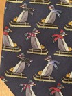 Lot 2 Talbots Kids Silk Ties Snowman Skiing Penguin Sledding Christmas Euc