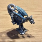 Vintage 1992 Rawcliffe Pewter D d Collectible Blue Winged Dragon Figurine Mystic