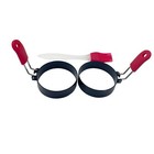 3  fried Stainless Steel Egg Molds Omelette Scald Proof Silicone Omelette Ring