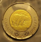 2018 Proof Like Canada 2 Dollar Polar Bear Toonie Pl Coin In Plio Unc