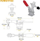 4pk Toggle Clamp  300 Lbs Holding Capacity  201b Quick Release Horizontal Clamps