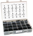 Black Tapping Screws Assortment - Heavy Duty  Self-tapping  1 Pack  Fasteners