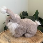 Vintage 1988 Applause Realistic Angora Bunny Rabbit Stuffed Animal Plush