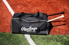 Rawlings Covert Duffle Equipment Bag Baseball softball Carry All  Black W  White