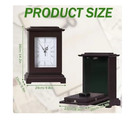 Mantel Clock- Vintage Style Mantel Clock With Hidden Safe With 2 Keys