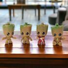 4pcs set Miniature Fairy Garden Sitting Groot Figurine - Pvc Statue Groot