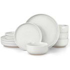  Dinnerware Dishes Sets For 4  12 Piece Stoneware Plates And Bowls Sets  