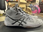 Asics Dan Gable Evo 2 Wrestling Shoes Gray Black Gum Sole Gray black