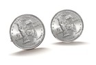 Mens Cuff Links New York State Quarter Coin Cufflinks Uncirculated Quarters 2001
