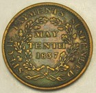 Hard Times Token May Tenth  Ht 68  Very Fine   252
