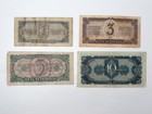 Banknotes 1  3  5  10 Chervonets 1937 Bonds Vintage Set Of 4 Notes Paper Money