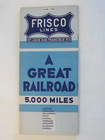 Frisco Lines Railroad  March 1946 Public Timetable Brochure Map  5 000 Miles