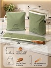 Beeswax Bread Bags Set Of 3  Designed To Fit Sourdough  Baguette   Toast