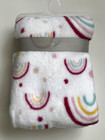 Parent s Choice Plush Baby Blanket  Rainbows  30  X 36   Pink  Infant Girl