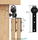 3 3 4 4 5 5 5ft Super Mini Cabinet Bypass Sliding Barn Door Hardware Kit  2 Door