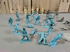 Vntge Marx Blue   Gray Play Set Civil War Soldiers W  2 Grants 2 Lees    Lincoln