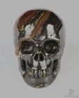 Skullis 2 0  Colorful Tiger Iron Eye Hand Carved Crystal Skull Realistic Healing