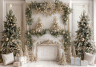 7  5ft Christmas Backdrop Photography Winter Indoor Christmas Tree Gift Backgroun