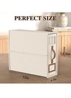 4 Pack Foldable Bed Sheets Set Organizers And Storage king   Queen Size  Beige
