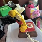 Vintage 1976 Mickey Mouse Rotary Dial Telephone Good Condition