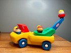 Little Tikes 1985 Toddle Tots Cherry Picker tow Truck With 5 Toddle Tots Figures