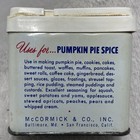Vintage Mccormick Pumpkin Pie Spice Tin 1 1 4oz Jack O Lantern 43 Cents 2 3 Full