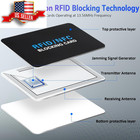 5 Pack Rfid Blocking Card    Protects Entire Wallet  Nfc Debit   Credit Cards New