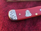 Case Xx 2009 4254 Ss Red Engraved Bolsters Christmas Trapper Knife