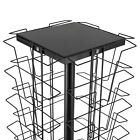 Magazine News Rack Office Display Rack Organizer Stand Metal Rotated 360 Degrees