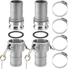 3 Inch Cam Groove Hose Fitting Kit Part C Type E Gasket 4 Clamps 10 Pcs Set