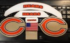 Bears  Speed Full Size Football Decals With Stripes   
