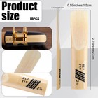 10 Pcs Alto Saxophone Reeds Strength 2 5 Natural Cane Reed