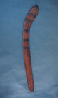 Good Large Australian Aboriginal Tribal Art Carved Wooden Boomerang Ochre Rubbed